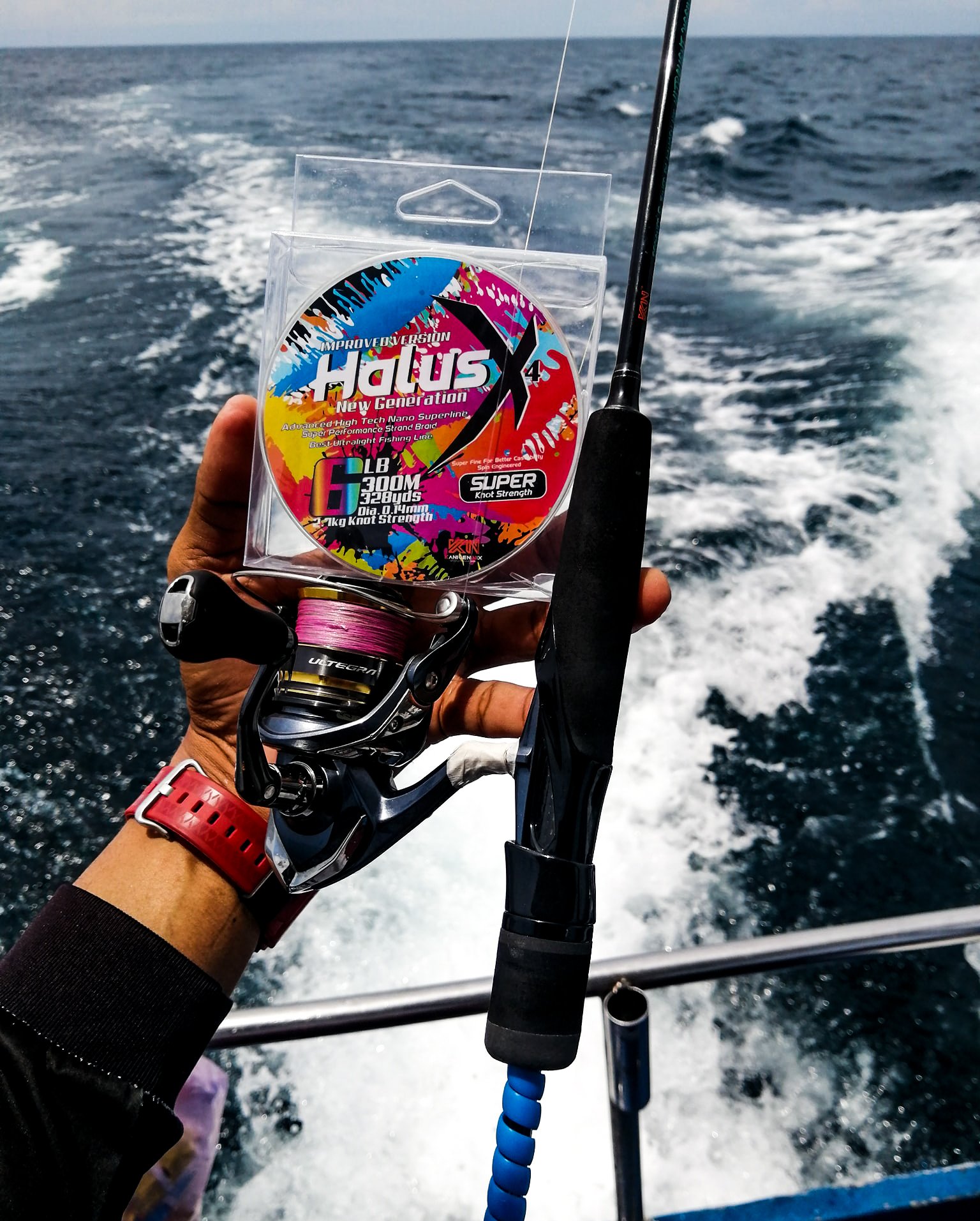 Giant Trevally / Gerepoh on Mambang Hitam Ultralight Jigging Rod