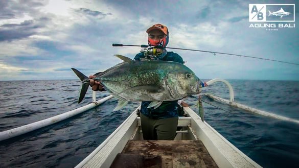 Giant Trevally on Mambang Hitam Ultralight Jigging Rod at Bali, Indonesia